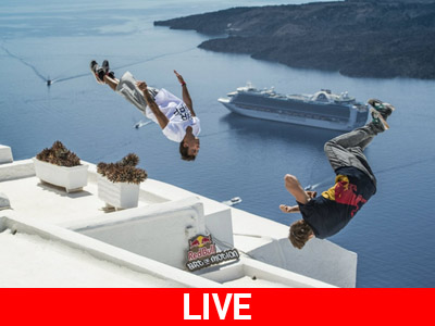 Παρακολουθήστε ζωντανά από τη Σαντορίνη το Red Bull Art of Motion